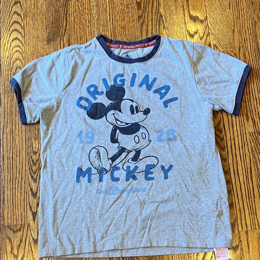 Disney Mickey Mouse Blue and Gray Kids T-Shirt